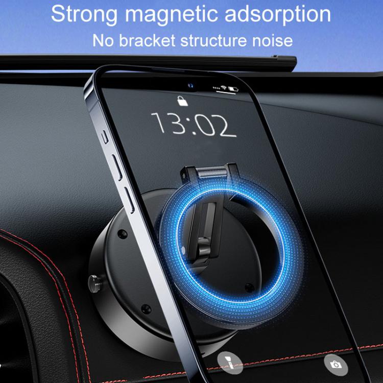 M17 Electrical Suction Cup Mobile Phone Car Holder Folding Rotating Magnetic Suction Navigation Stand(Silver) - Universal Car Holders by PMc TechLife | Online Shopping South Africa | PMc TechLife | Buy Now Pay Later Mobicred