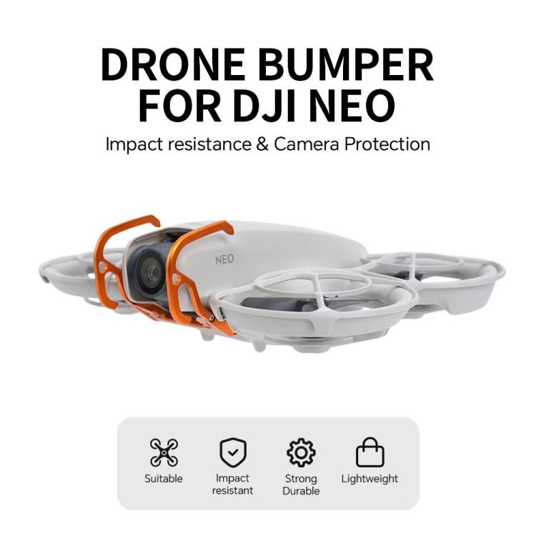 For DJI Neo RCSTQ Aluminum Alloy Crash Bar Convenient Quick Release Protective Stand(Orange) - free shipping - PMC TechLife - Order now!