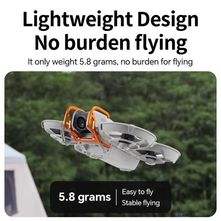 For DJI Neo RCSTQ Aluminum Alloy Crash Bar Convenient Quick Release Protective Stand(Orange) - free shipping - PMC TechLife - Order now!