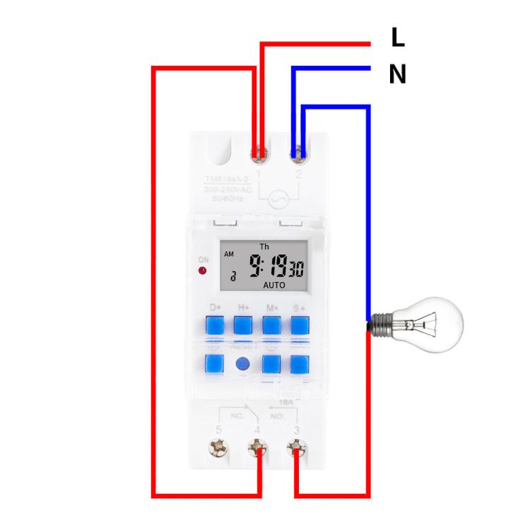 SINOTIMER TM919sA-1 110VAC 16A  1 Second Interval Programmable Digital Timer Switch 7 Days Auto ON OFF Din Rail Mounted - free shipping - PMc TechLife - Order now!