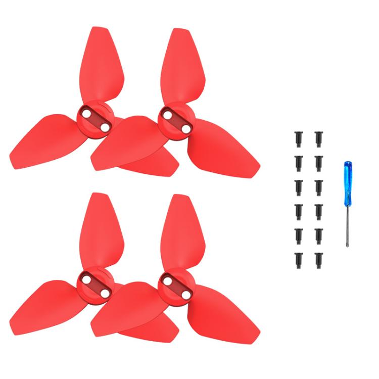 For DJI Neo BRDRC 2pairs Drone Propeller Wing Protection Accessories(Red) - DIY Propeller by BRDRC | Online Shopping South Africa | PMc TechLife | Buy Now Pay Later Mobicred