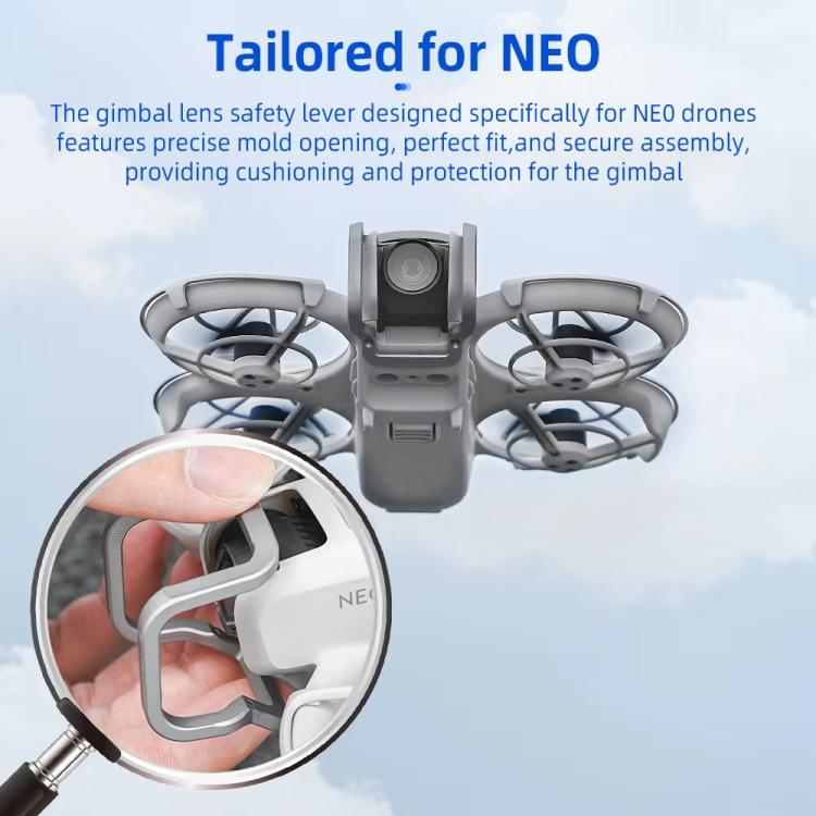 For DJI Neo BRDRC Metal Bumper Crash Bar Drone Gimbal Lens Protection Bracket Accessories(Silver) - free shipping - PMC TechLife - Order now!
