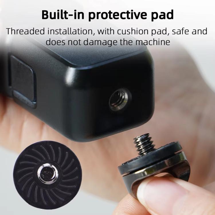 BRDRC Sport Camera Lanyard With 1/4 inch Screw Anti-Lost Crossbody Rope Accessory(Black) - Camera Strap by BRDRC | Online Shopping South Africa | PMc TechLife | Buy Now Pay Later Mobicred