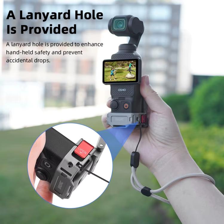 For DJI OSMO Pocket 3 BRDRC PO3005 Multi-functional Magnetic Base Expansion Back Clip Holder Adapter Bezel Accessory(Tarnish) - free shipping - PMC TechLife - Order now!