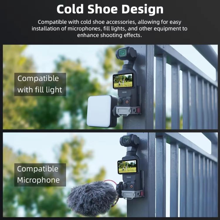 For DJI OSMO Pocket 3 BRDRC PO3005 Multi-functional Magnetic Base Expansion Back Clip Holder Adapter Bezel Accessory(Tarnish) - free shipping - PMC TechLife - Order now!