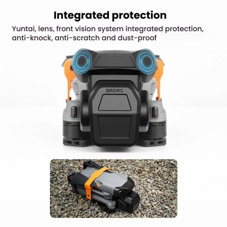 For DJI Air 3S BRDRC Lens Protective Cover Dustproof Anti-Knock Fixed Clip Gimbal Protector(Frosted Black) - free shipping - PMC TechLife - Order now!