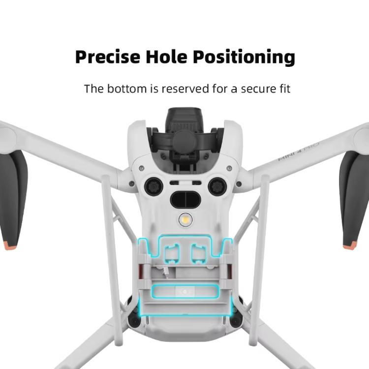 For DJI Mini 4 Pro BRDRC Booster Landing Gear Folding Strap Kickstand(Gray) - free shipping - PMc TechLife - Order now!