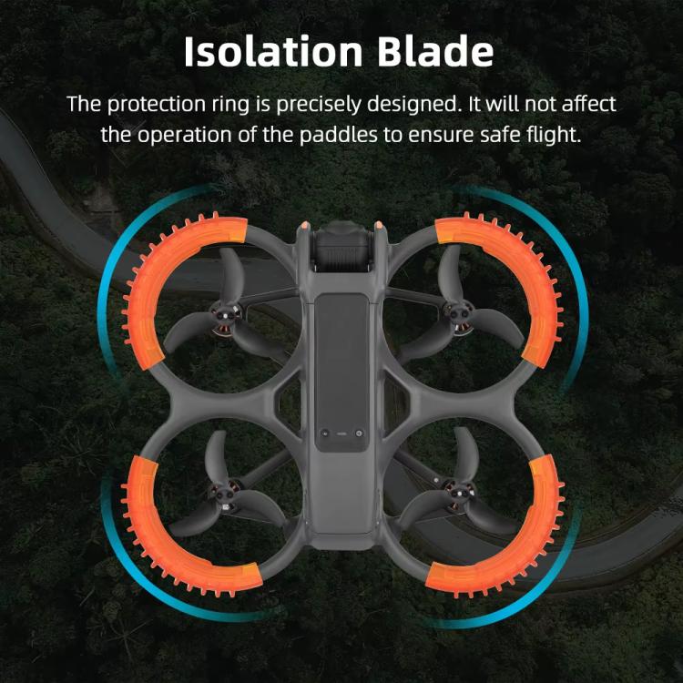 For DJI Avata 2 BRDRC 4pcs Paddle Protection Bumper Rings(Black) - free shipping - PMC TechLife - Order now!