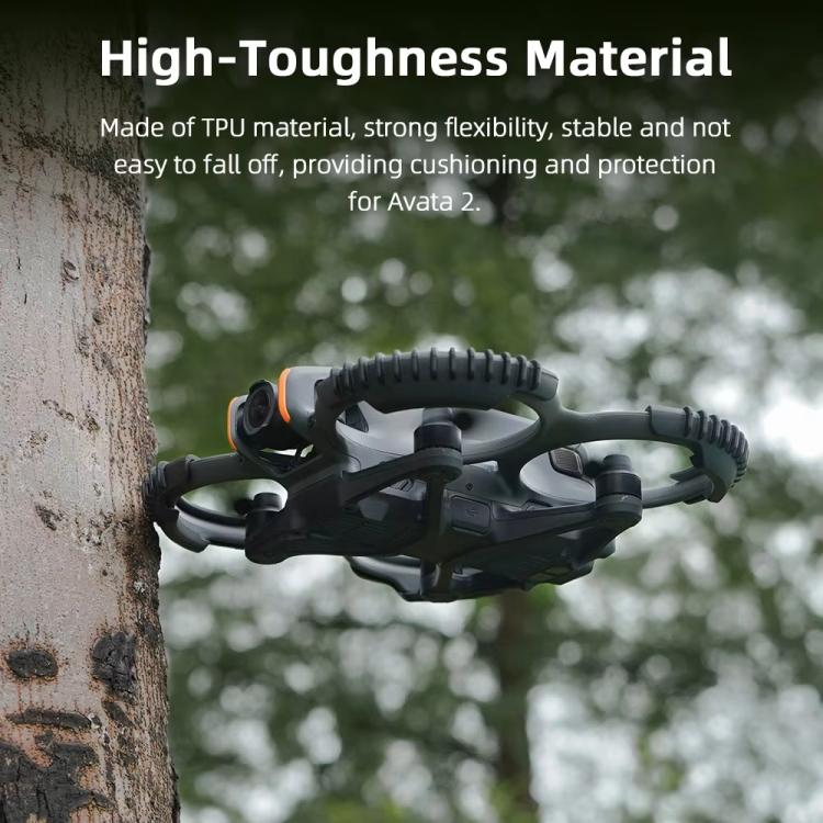 For DJI Avata 2 BRDRC 4pcs Paddle Protection Bumper Rings(Black) - free shipping - PMC TechLife - Order now!