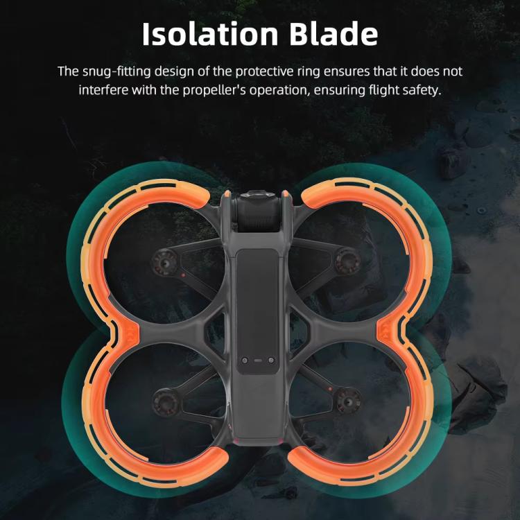 For DJI Avata 2 BRDRC Integrated Paddle Protector One-piece Bumper Ring(Black) - free shipping - PMC TechLife - Order now!