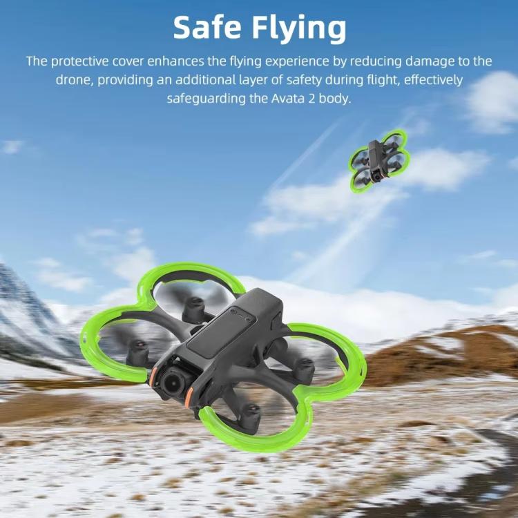 For DJI Avata 2 BRDRC Integrated Paddle Protector One-piece Bumper Ring(Green) - free shipping - PMC TechLife - Order now!