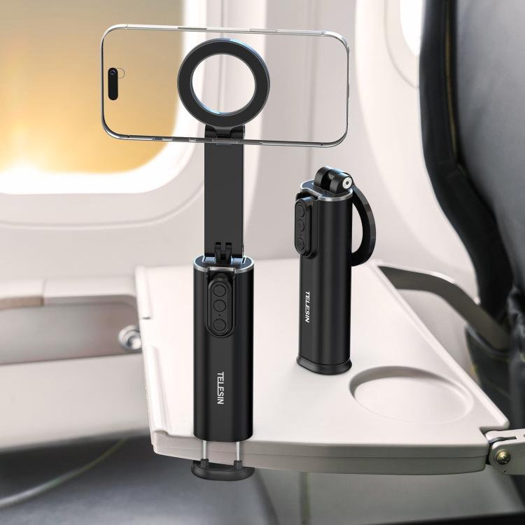 TELESIN P1-HSS-02 Magnet Version Remote Control Travel Photo Cell Phone Holder Desktop Fixed Lazy Magnetic Holder - Desktop Holder by TELESIN | Online Shopping South Africa | PMc TechLife | Buy Now Pay Later Mobicred