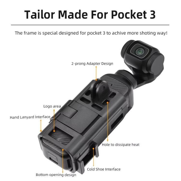 6pcs /Set For DJI Osmo Pocket 3 Flymile Magnetic Bracket Fixed Base Back Clip Adapter Bezel Accessories - free shipping - PMC TechLife - Order now!