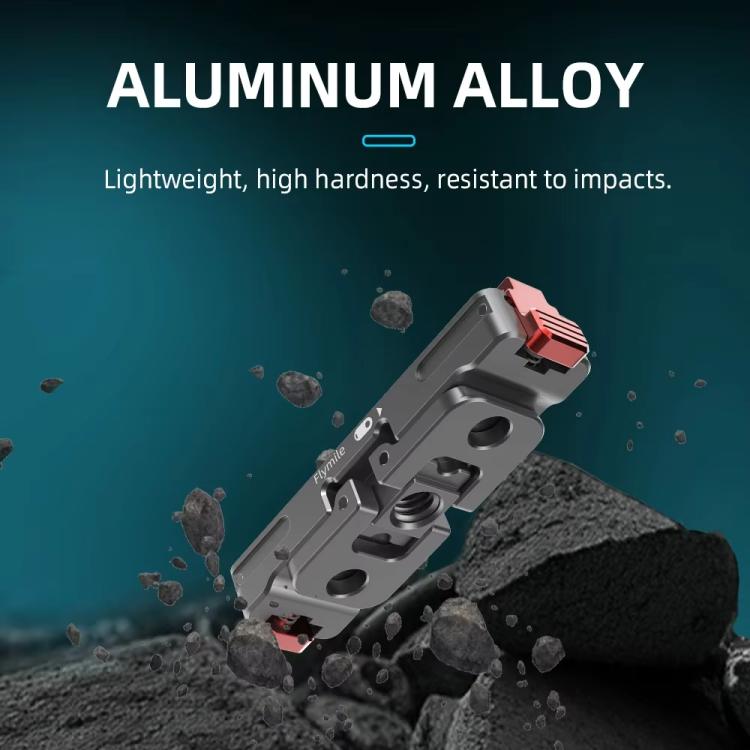 For Insta360 GO 3 / 3S Flymile Magnetic Metal Quick Release Base Sports Camera Adapter Bracket(Tarnish) - free shipping - PMC TechLife - Order now!