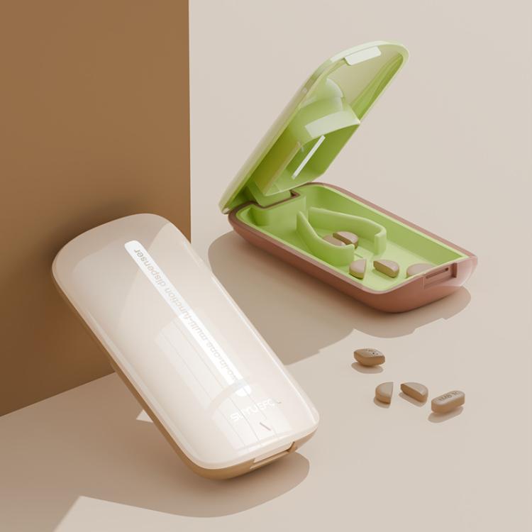 Lightweight Pill Cutter Box Portable Tablet Cutting Dispensing Pill Box(Matcha Green) - free shipping - PMC TechLife - Order now!