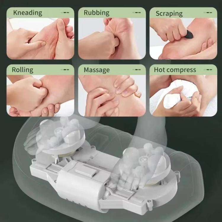 Z5 Dual-frequency Red Light Constant Temperature Hot Compress Foot Massager, Spec: UK Plug(Light Green) - free shipping - PMC TechLife - Order now!