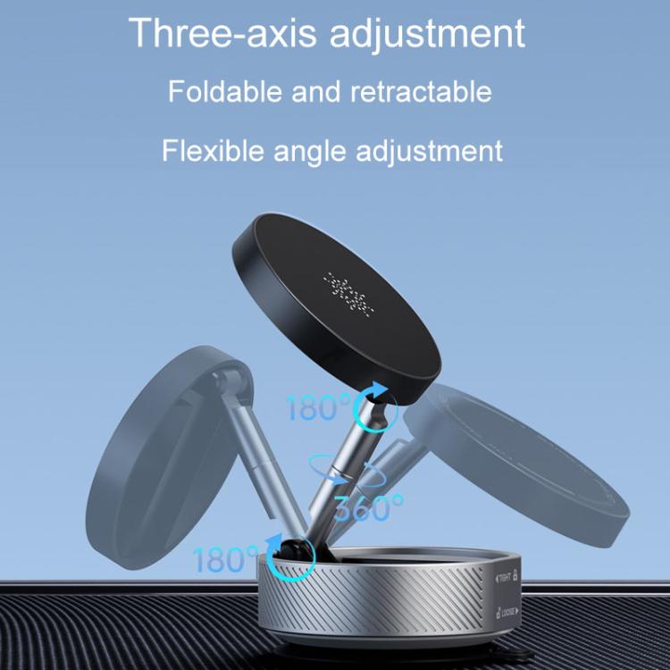 T20 Magnetic Car Phone Holder Car Center Console Navigation Portable Folding Stand(Black) - Universal Car Holders by PMc TechLife | Online Shopping South Africa | PMc TechLife | Buy Now Pay Later Mobicred