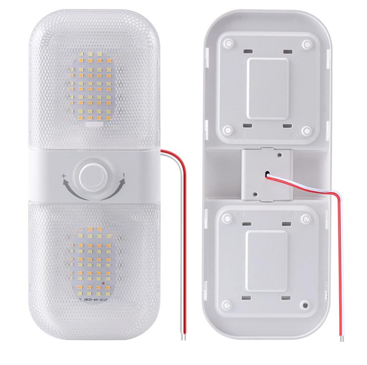 12-24V RV Light 120 LEDs 3-Color Temperature Rotary Button Dimming Roof Light FC01 - Dome Lights by PMc TechLife | Online Shopping South Africa | PMc TechLife | Buy Now Pay Later Mobicred