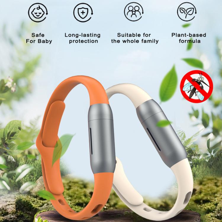 Silicone Mosquito Repellent Bracelet Outdoor Mosquito Repellent For Adults Children(Orange) - Repellent Wristband by PMc TechLife | Online Shopping South Africa | PMc TechLife | Buy Now Pay Later Mobicred