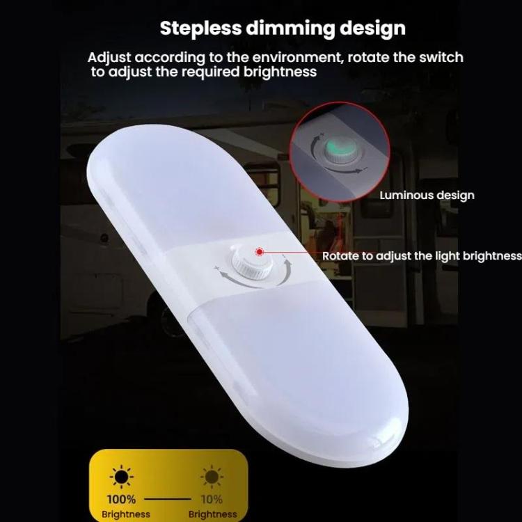 12-24V RV Light 180 LEDs 3-Color Temperature Dimmable Roof Light FC02 - free shipping - PMc TechLife - Order now!