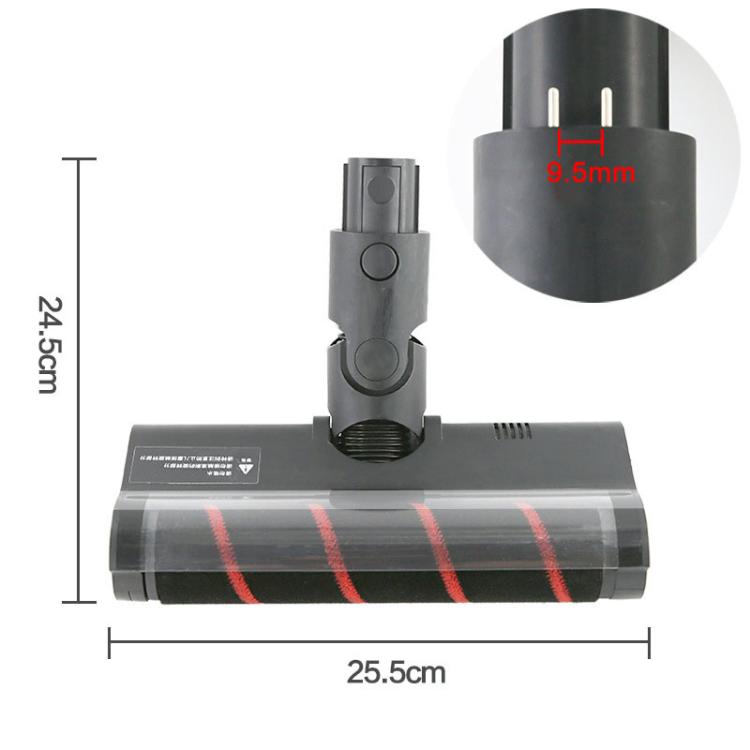 Soft Velvet Suction Head For Dreame V9 / V10 / V11 / V12 / V16 / T10 / T20 / T30 Vacuum Cleaner(Black) - For Xiaomi Accessories by PMc TechLife | Online Shopping South Africa | PMc TechLife | Buy Now Pay Later Mobicred