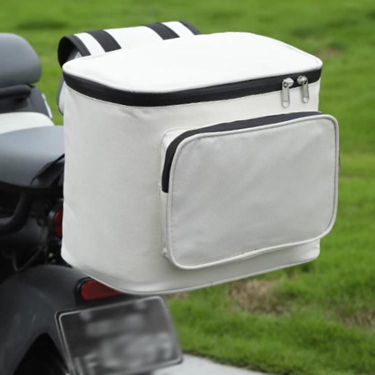 Electrical Motorcycle Waterproof Rear Backrest Hanging Bag Large Capacity Helmet Storage Bag(White) - Bags & Luggages by PMc TechLife | Online Shopping South Africa | PMc TechLife | Buy Now Pay Later Mobicred