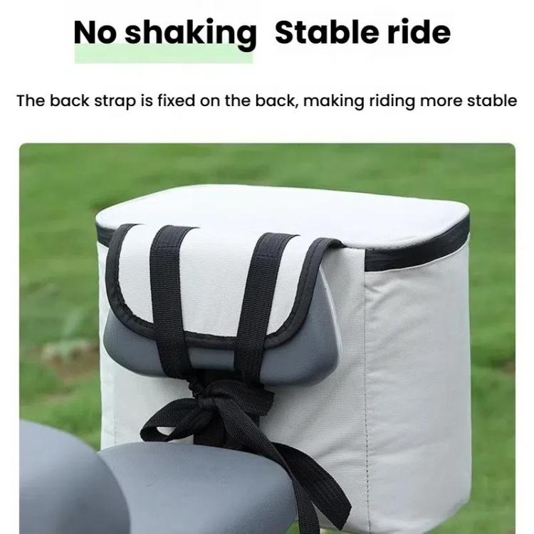 Electrical Motorcycle Waterproof Rear Backrest Hanging Bag Large Capacity Helmet Storage Bag(White) - Bags & Luggages by PMc TechLife | Online Shopping South Africa | PMc TechLife | Buy Now Pay Later Mobicred