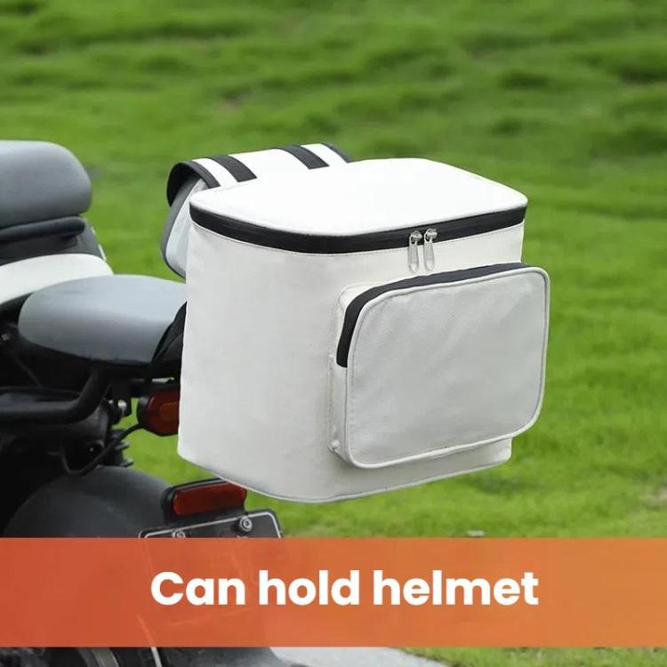 Electrical Motorcycle Waterproof Rear Backrest Hanging Bag Large Capacity Helmet Storage Bag(White) - Bags & Luggages by PMc TechLife | Online Shopping South Africa | PMc TechLife | Buy Now Pay Later Mobicred