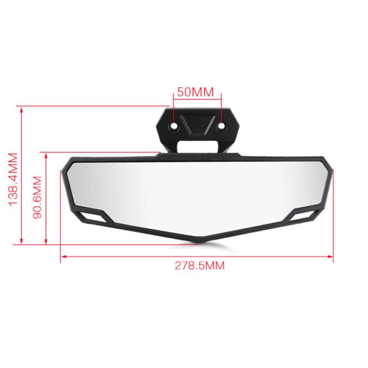 For Polaris 2020 - 2023 RZR PRO XP / 4  UTV Tuning Center Rearview Mirror - Side Mirrors by PMc TechLife | Online Shopping South Africa | PMc TechLife | Buy Now Pay Later Mobicred