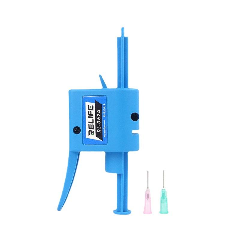 RELIFE RL-062A 10CC Manual Glue Tapper Cell Phone Repair Motherboard Soldering Oil Syringe Booster Tin Paste Syringe Pusher - free shipping - PMc TechLife - Order now!