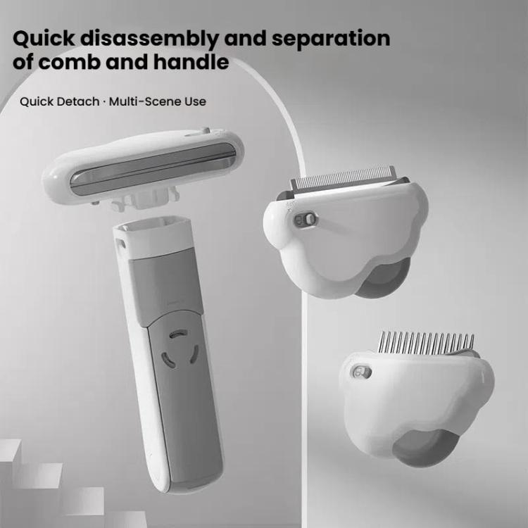 3-in-1 Pet Grooming Comb Sticky Roller for Cats and Dogs, Removes Loose Hair, Detangles, Spec: Small Straight - Brushes & Combs by PMC TechLife | Online Shopping South Africa | PMC TechLife | Buy Now Pay Later Mobicred