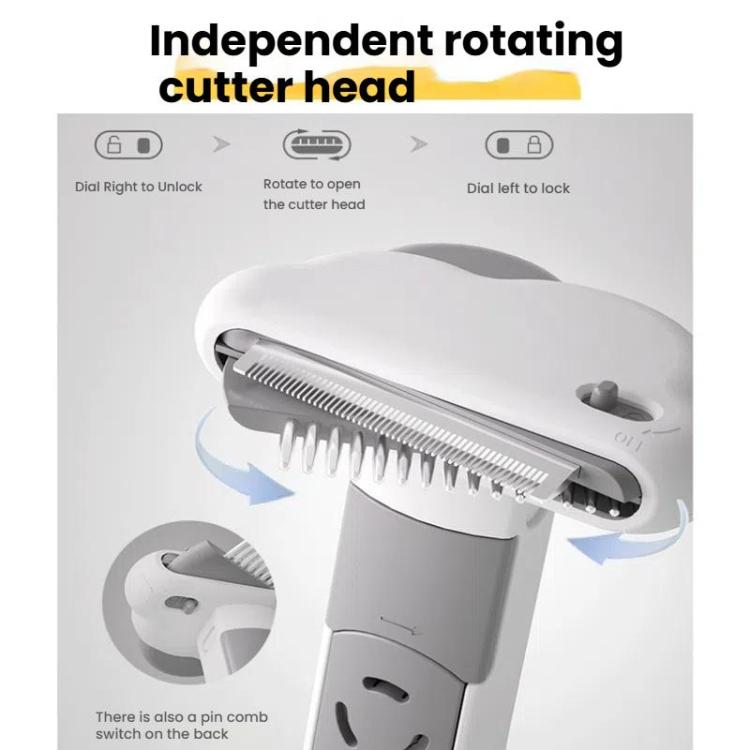 3-in-1 Pet Grooming Comb Sticky Roller for Cats and Dogs, Removes Loose Hair, Detangles, Spec: Small Curved - Brushes & Combs by PMC TechLife | Online Shopping South Africa | PMC TechLife | Buy Now Pay Later Mobicred