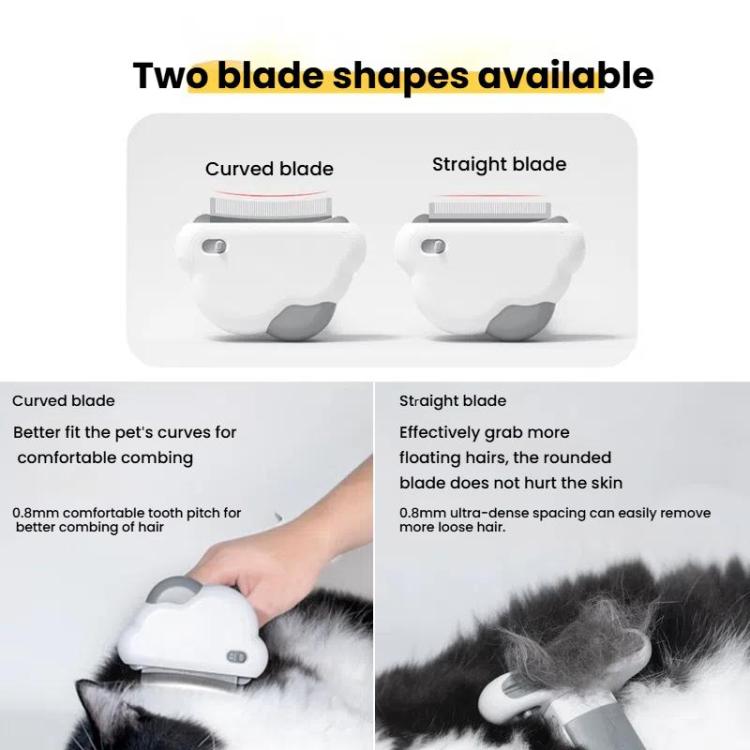 3-in-1 Pet Grooming Comb Sticky Roller for Cats and Dogs, Removes Loose Hair, Detangles, Spec: Large Curved - Brushes & Combs by PMC TechLife | Online Shopping South Africa | PMC TechLife | Buy Now Pay Later Mobicred