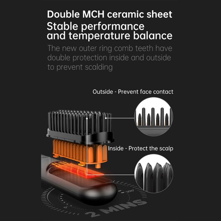 Negative Ion Hair Care Wireless Hair Straightener Portable Straight and Curly Hair Straightener(Ivory White) - free shipping - PMC TechLife - Order now!