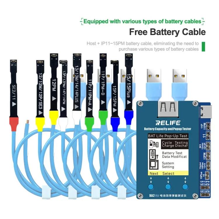 RELIFE XA2 Pro Battery Health Rate Tester No External Cable Battery Efficiency Popup Tester - free shipping - PMC TechLife - Order now!