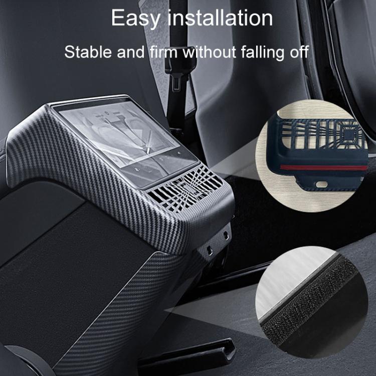 For Tesla New Model 3 / Y Car Rear Air Conditioning Vent Protection Frame, Style: Matte Carbon Pattern - Car Interior Mouldings by PMc TechLife | Online Shopping South Africa | PMc TechLife | Buy Now Pay Later Mobicred