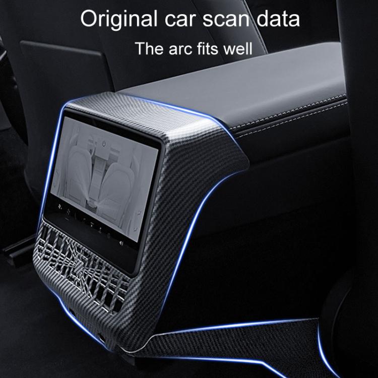 For Tesla New Model 3 / Y Car Rear Air Conditioning Vent Protection Frame, Style: Matte Black - Car Interior Mouldings by PMc TechLife | Online Shopping South Africa | PMc TechLife | Buy Now Pay Later Mobicred