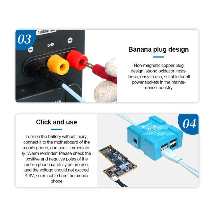 SUNSHINE iBoot A For iPhone Battery Power Supply Test Boot Cable Cell Phone Repair Boot Control Line - free shipping - PMC TechLife - Order now!