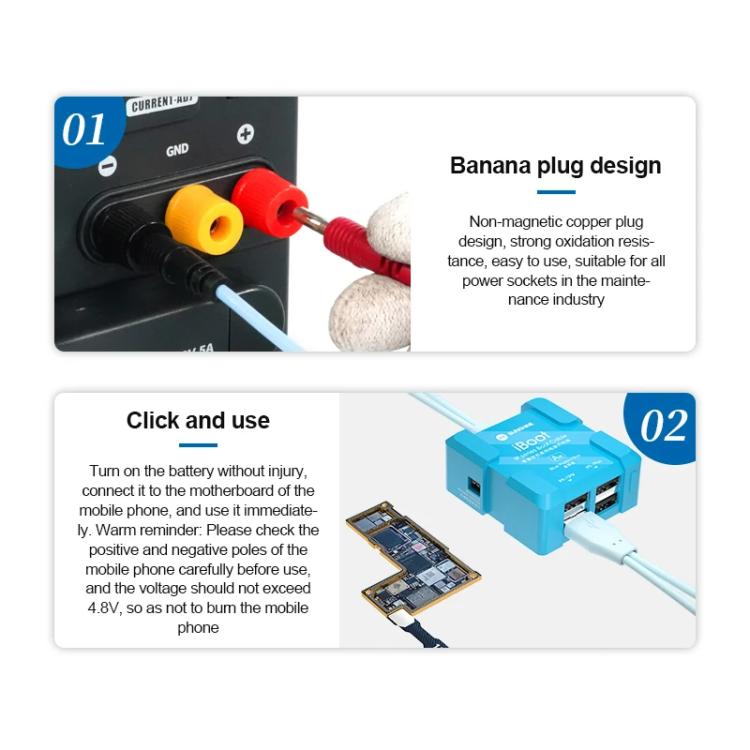 SUNSHINE iBoot B For Android 5V Power Cable Mobile Phone Repair Tool Battery Power Test Boot Cable - Test Tools by SUNSHINE | Online Shopping South Africa | PMC TechLife | Buy Now Pay Later Mobicred