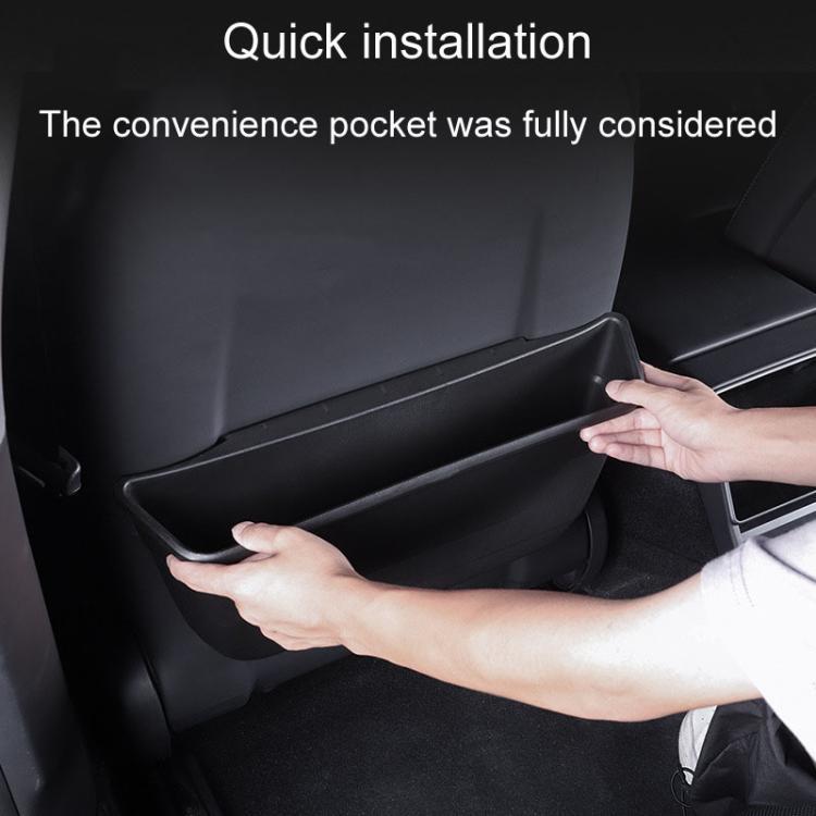 For Tesla Model 3 / Y Car Seat Rear Wet And Dry Storage Boxes - Stowing Tidying by PMc TechLife | Online Shopping South Africa | PMc TechLife | Buy Now Pay Later Mobicred