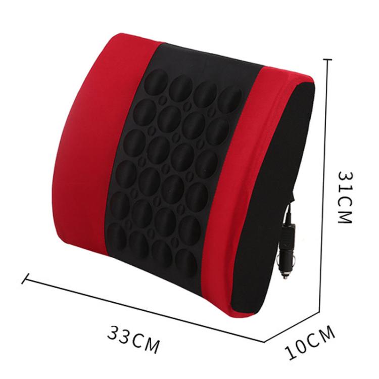 Automotive Universal Electrical Massage Lumbar Cushion Car Lumbar Support Pad(Black) - Seat Accessories by PMc TechLife | Online Shopping South Africa | PMc TechLife | Buy Now Pay Later Mobicred