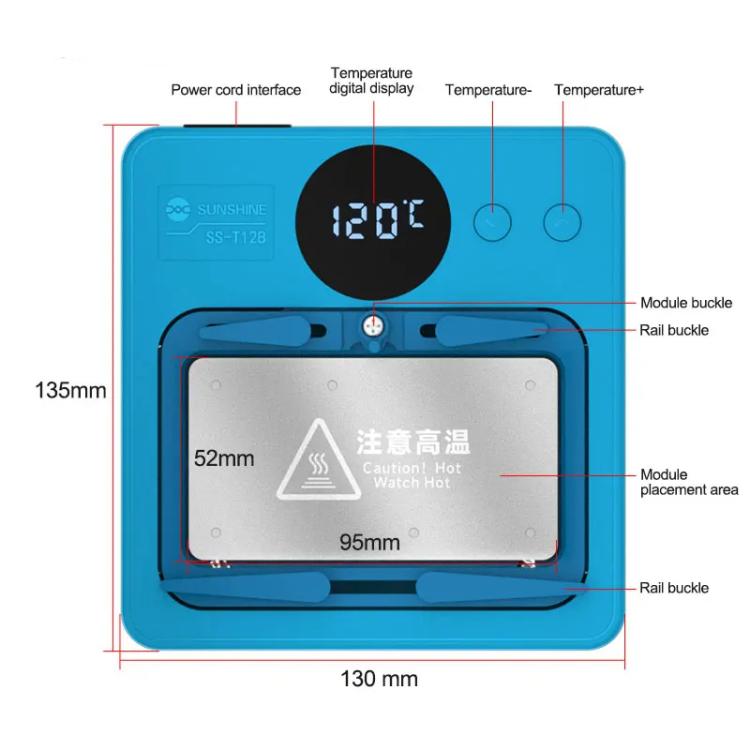 SUNSHINE SS-T12B 9 In 1 Mobile Phone Motherboard Smart Repair Heating Platform Kit Support IP7G-16PM/Android Universal - free shipping - PMC TechLife - Order now!