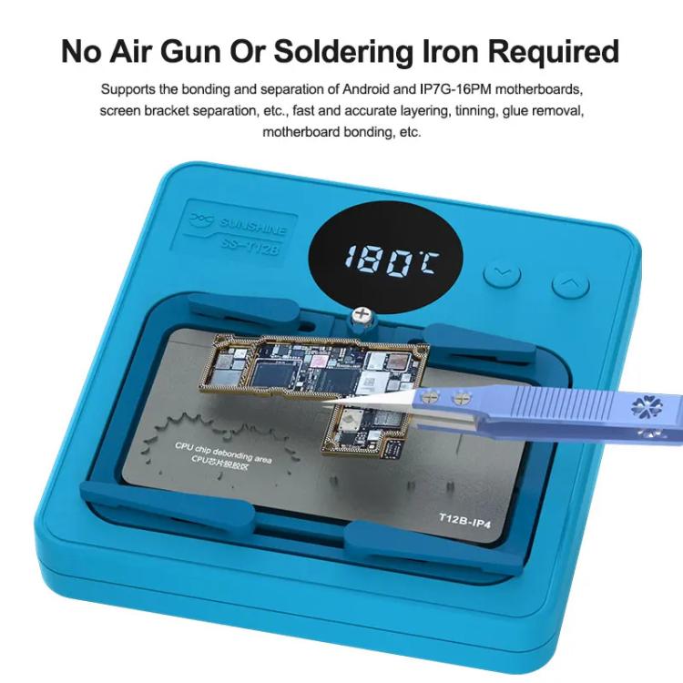 SUNSHINE SS-T12B 9 In 1 Mobile Phone Motherboard Smart Repair Heating Platform Kit Support IP7G-16PM/Android Universal - free shipping - PMC TechLife - Order now!