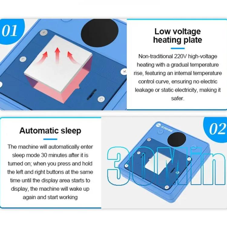 SUNSHINE SS-T12C IC Chip Heating Glue Remover Mobile Phone Repair Chip Fast Heating Efficient Glue Removal Tool - free shipping - PMc TechLife - Order now!