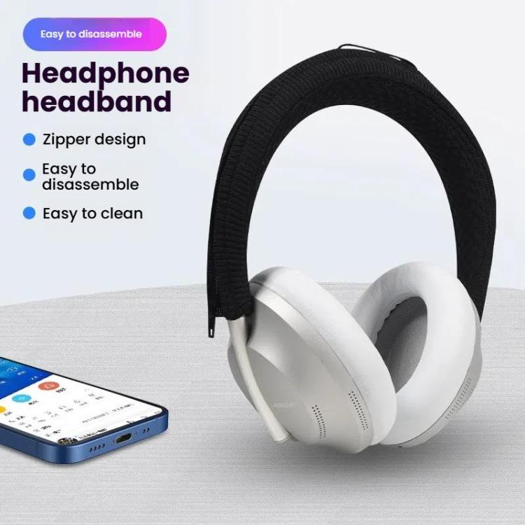 For BOSE NC700 Headphone Knitted Headbeam Cover Headband Protective Cushion(Black) - free shipping - PMc TechLife - Order now!