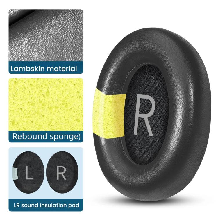 For Bose NC700 Headset 1pair Lambskin Earpads Sponge Cover Earmuffs(White) - free shipping - PMc TechLife - Order now!