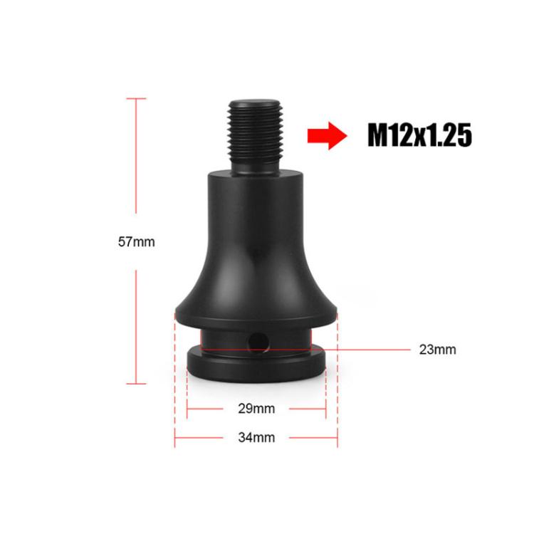 For M12 x 1.25 Car Modified Gear-Head Thread Converter Gear Lever Adapter(Black) - free shipping - PMc TechLife - Order now!