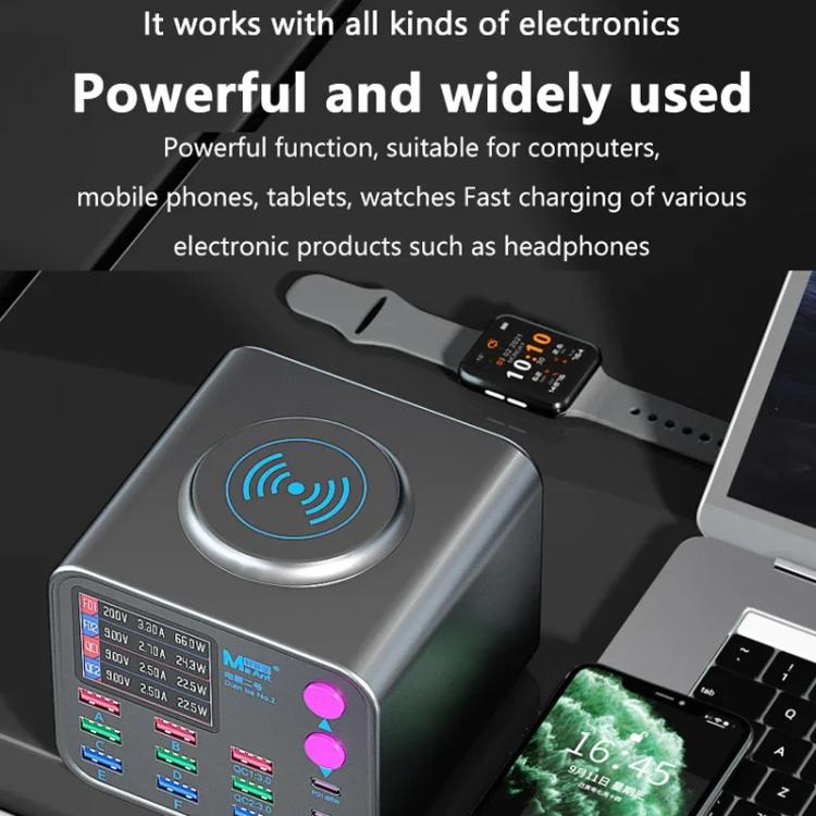 MaAnt DianBa No.2 USB Multi-port Mobile Phone Repair Desktop Charging Station EU Plug - free shipping - PMC TechLife - Order now!