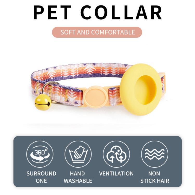For Airtag Tracker Protective Case Cat Collar GPS Locator Protective Case With Bell(Blue Gradient) - Pet Series by PMC TechLife | Online Shopping South Africa | PMC TechLife | Buy Now Pay Later Mobicred