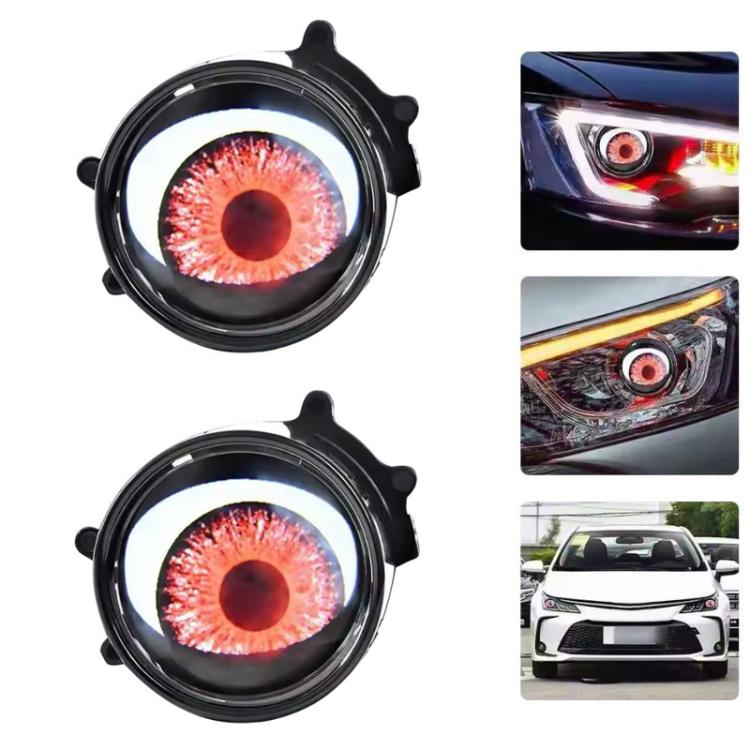 3-Inch Car Motorcycle LED Demon Eye Light Modification(23 Mode With Lens For Two) - Decorative Lights by PMc TechLife | Online Shopping South Africa | PMc TechLife | Buy Now Pay Later Mobicred